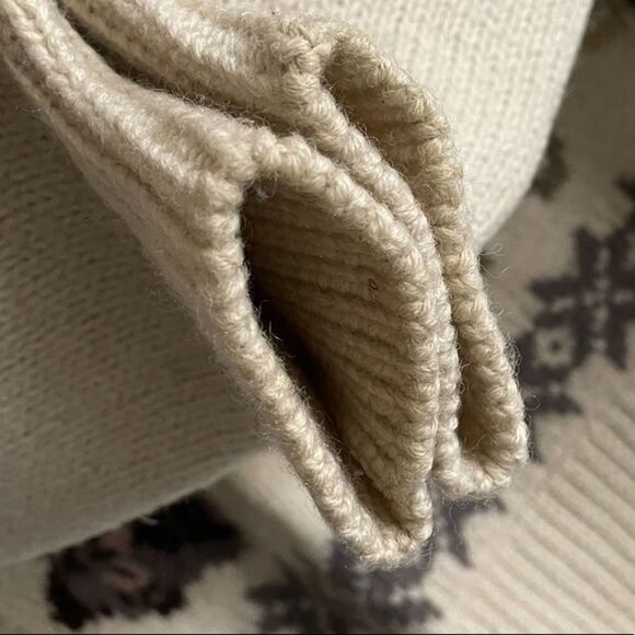 OUTBACK RED vintage crew neck long sleeve sweater moose cream S/M - Picture 6 of 7